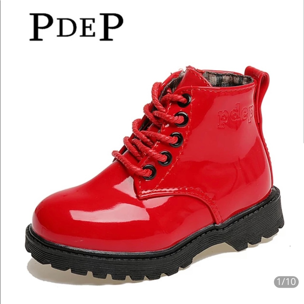 Pdep red girl boots